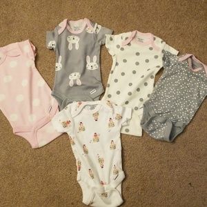 5 Gerber Brand Onsies